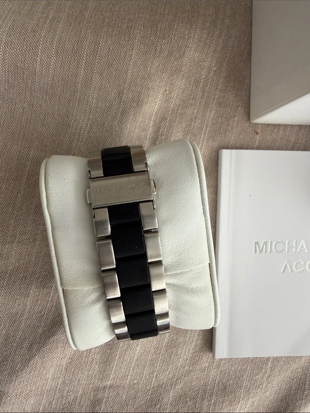 Michael Kors Access Silver-Tone Smartwatch with touchscreen, Two-Tone Bracelet